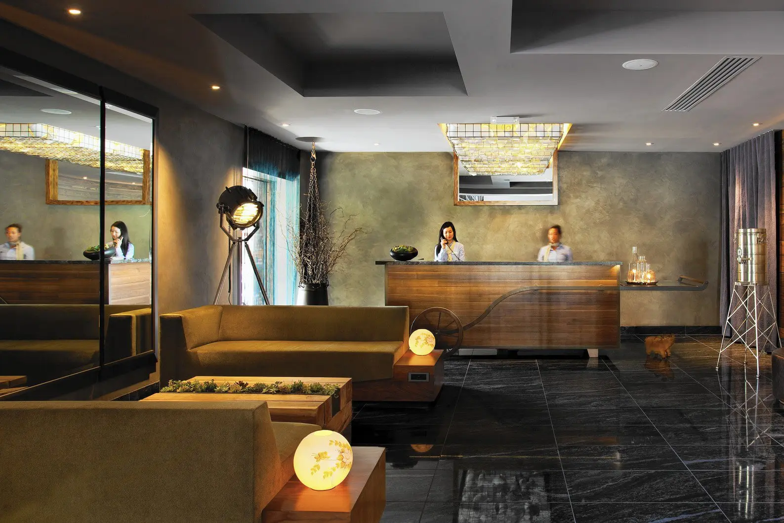 custom_furniture_nobu_epiphany_hotel_lobby commercial reception area furniture for the Nobu Epiphany Hotel
