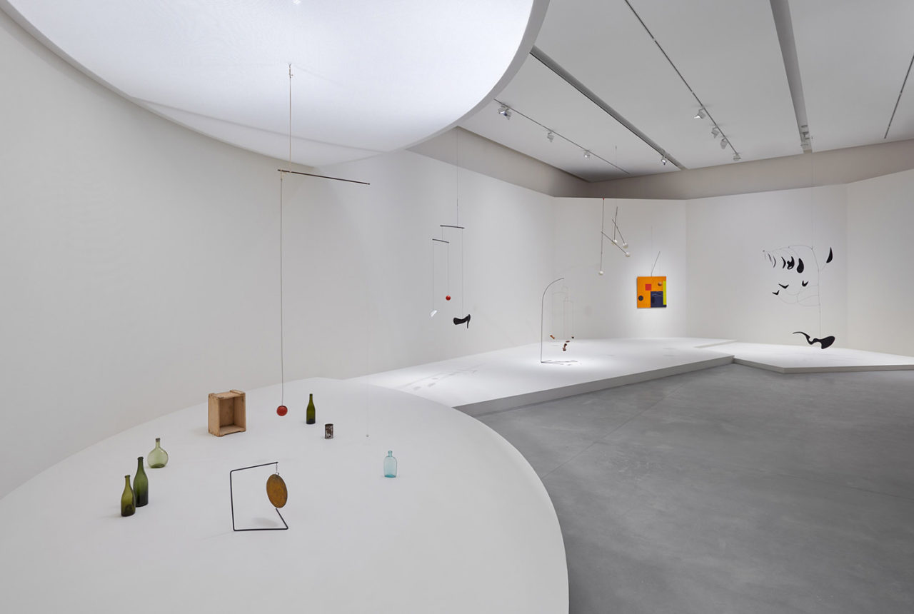 an exhibition view of modern art at pace gallery in Chelsea New York City