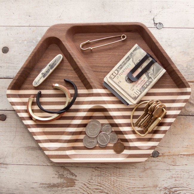 AmDC Large Hex Walnut from MaxxUnicorn 650x650 - Trends at NYCxDesign: Hexagons