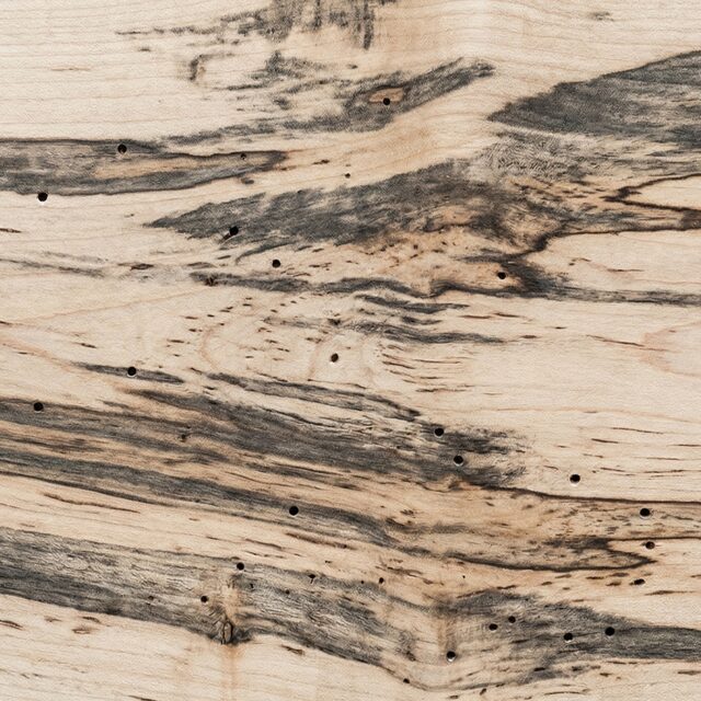 Ambrosia Maple wood grain swatch showing natural color and texture - SENTIENT Materials