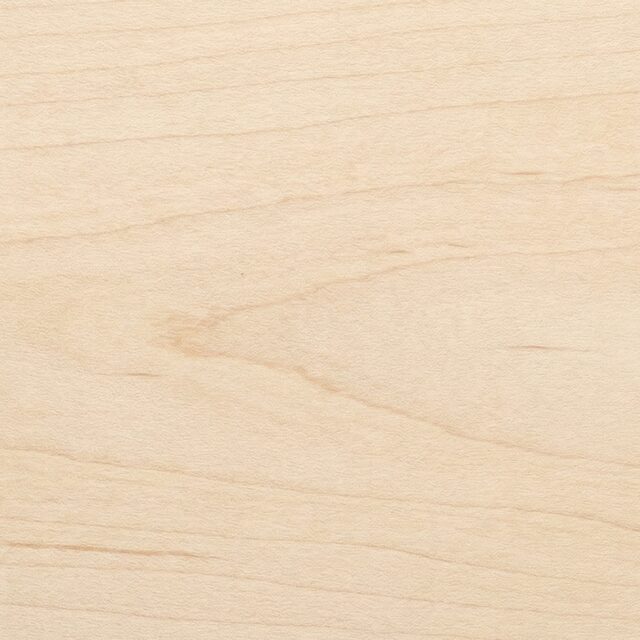Soft Maple wood grain swatch showing natural color and texture - SENTIENT Materials