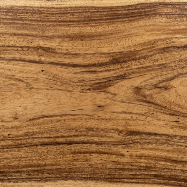 Parota wood grain swatch showing natural color and texture - SENTIENT Materials