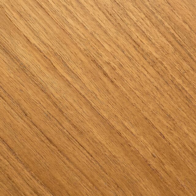 Teak wood grain swatch showing natural color and texture - SENTIENT Materials