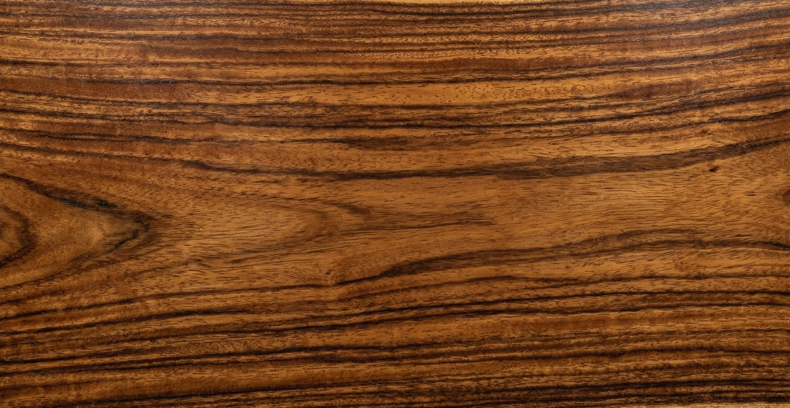 Tigerwood wood grain showing natural color and texture