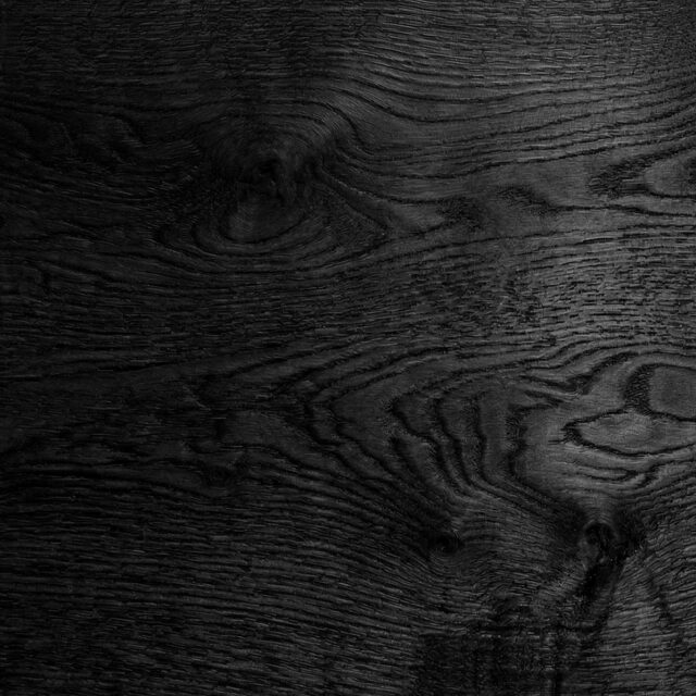 Charred charcoal wood finish showing surface appearance and texture - SENTIENT Materials