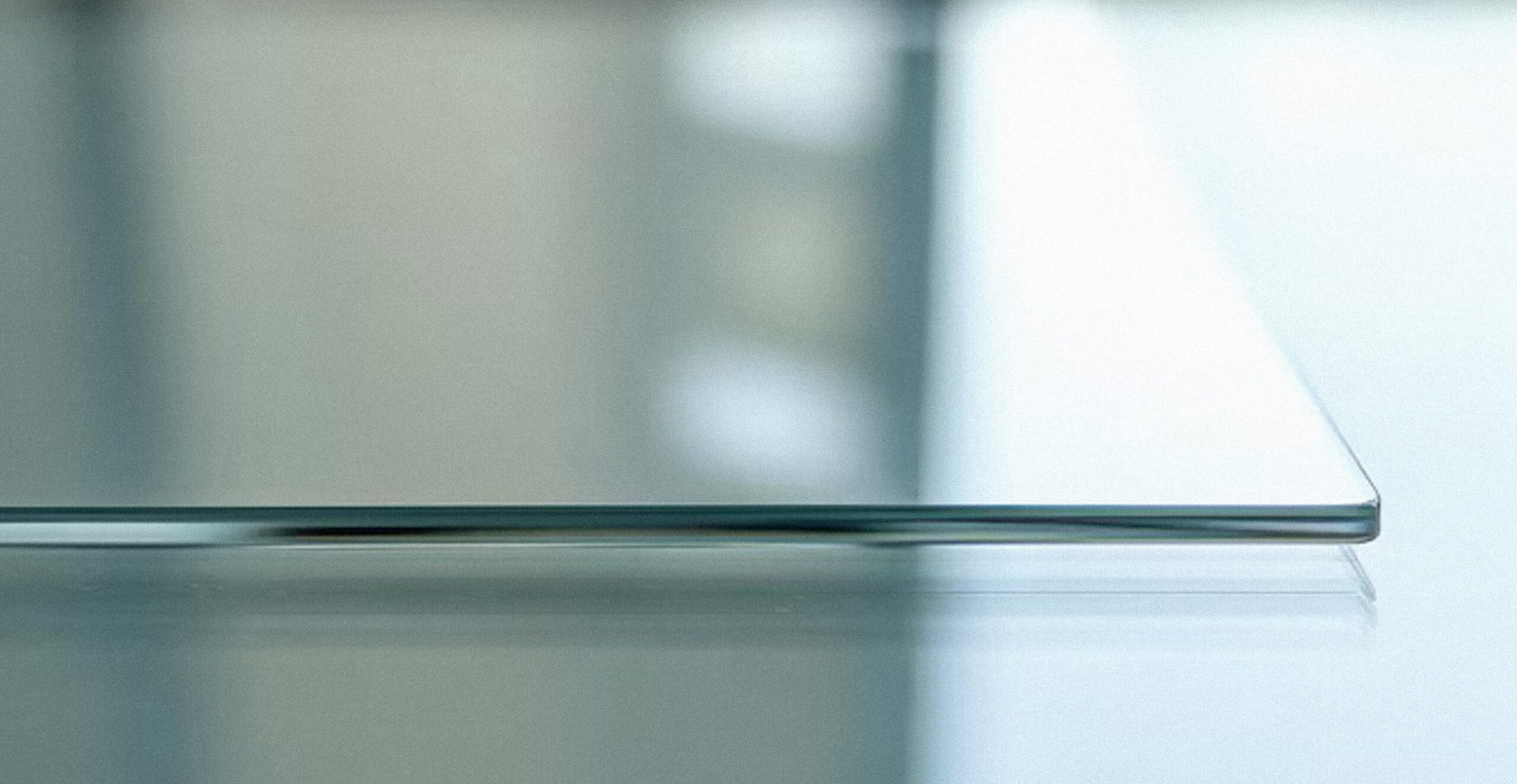 Glass material showing surface characteristics and appearance