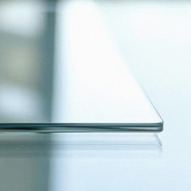 Glass glass surface showing surface appearance and texture - SENTIENT Materials