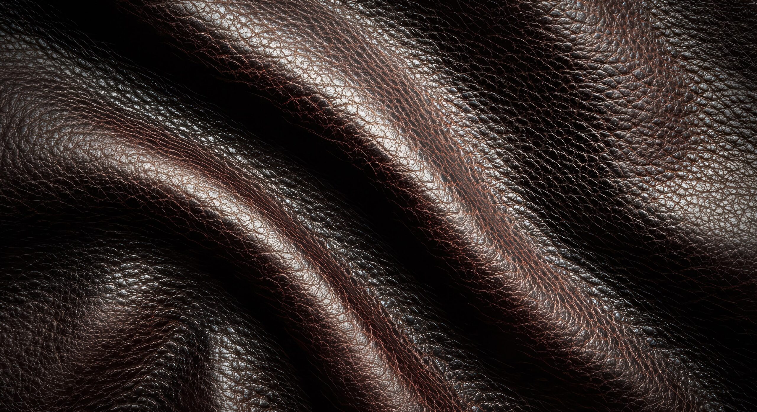 Leather upholstery fabric sample showing texture and color